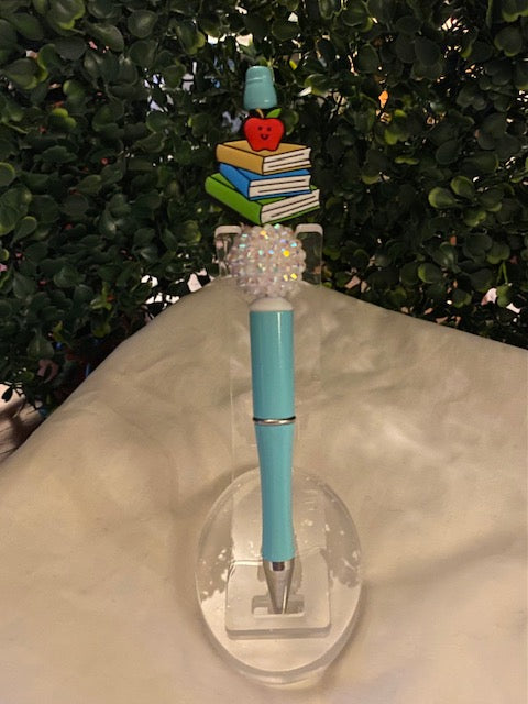 Stack of Books Beaded Pen