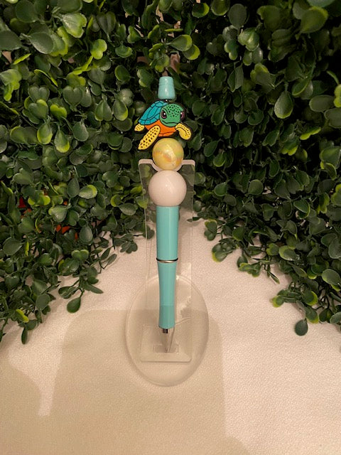 Sea Turtle Beaded Pen