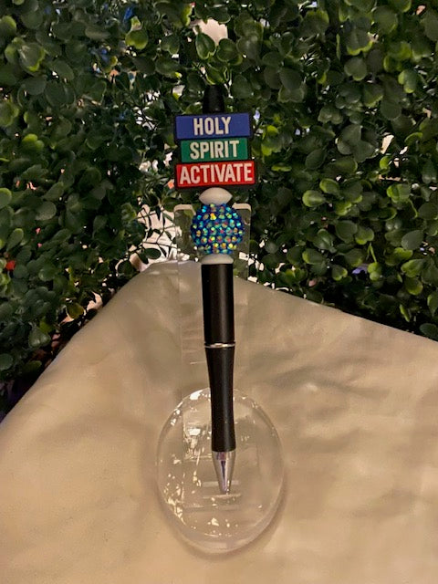 Holy Spirit Activate Beaded Pen