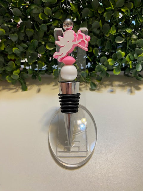 Pink Cupid Wine Stopper